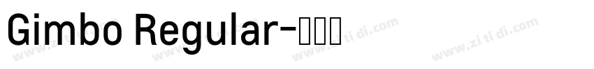 Gimbo Regular字体转换